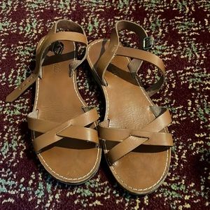 Madewell brown leather sandals size 7